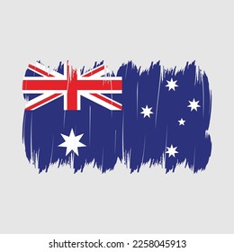 Australia Flag Brush Vector Illustration