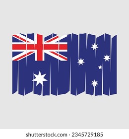 Australia Flag Brush Vector Illustration