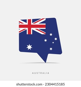 Australia flag bubble chat icon