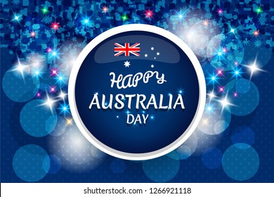 Australia flag color background concept for National holiday, Independence Day and other events, Vector illustration