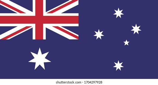 Australia flag country national travel vector