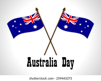 Australia flag for Australia Day and Anzac Day or Remembrance Armistice Day.