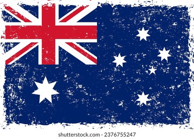 Australische Flagge Grunge Not Style