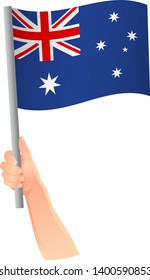 Australia flag in hand icon