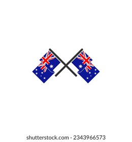 Australia flag icon set, Australia independence day icon set vector sign symbol