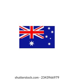 Conjunto de iconos de la bandera de Australia, símbolo del símbolo del vector del día de la independencia de Australia
