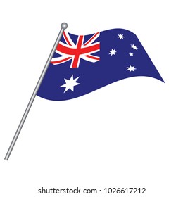 Australia Flag, Australia Icon vector illustration,National flag for country of Australia isolated, banner vector illustration. Vector illustration eps10.