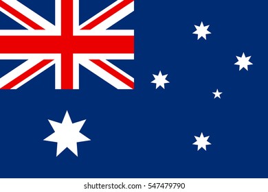 Australia flag illustration