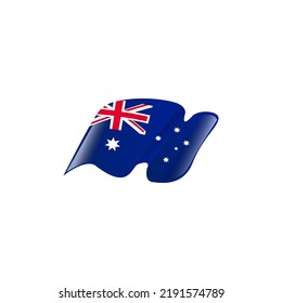 Clásico vectorial de icono de la bandera de Australia