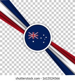 Australia flag (Independence day), 26 January 2020. Vector Illustration
