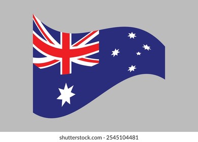 Australia flag, The flag of Australia, Flag of Australia national country symbol illustration Vector, Rectangle Australia flag illustration, Flat vector illustration
