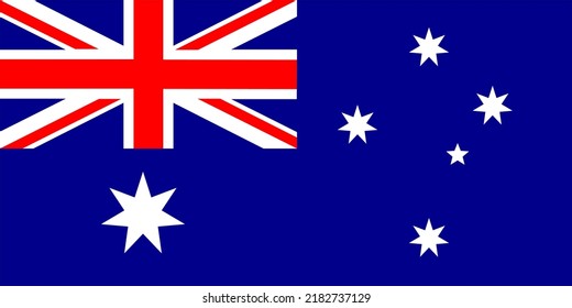 Bandera de Australia, vector de la bandera nacional de Australia 