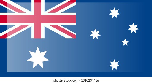 Australia flag, official colors and proportion correctly. National Australia flag.