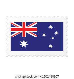 Australia flag on white background vector image