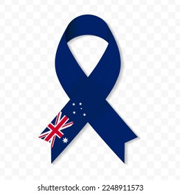 Ilustración vectorial de banda de banda de Australia en una imagen vectorial de fondo transparente (PNG).