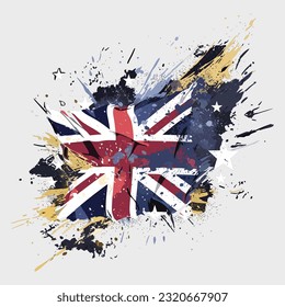 Australia Flag T-Shirt Vector Design Ready to Print