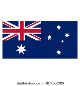 Australia flag vector art and graphics