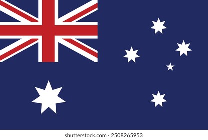 Bandera de Australia Diseño de Vector - Bandera Nacional - Símbolo de Patriotismo
