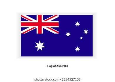 Gráfico vectorial de bandera de Australia. Ilustración de la bandera australiana Rectangle. La bandera de Australia es un símbolo de libertad, patriotismo e independencia. etiqueta adhesiva para imprimir