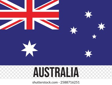 Australia flag vector graphic. Rectangle Australian flag illustration. Australia country flag is a symbol of freedom, patriotism and independence. vector illustration. 