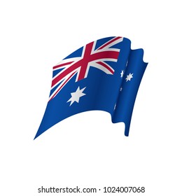 Australia flag, vector illustration