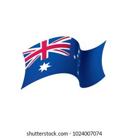 Australia flag, vector illustration