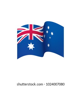 Australia flag, vector illustration
