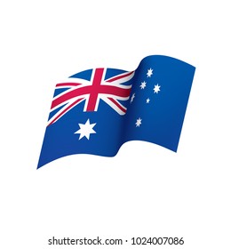 Australia flag, vector illustration