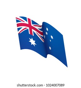 Australia flag, vector illustration