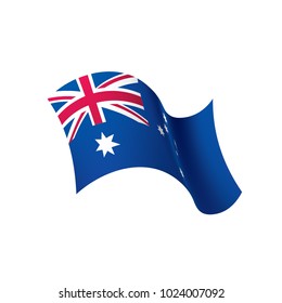 Australia flag, vector illustration
