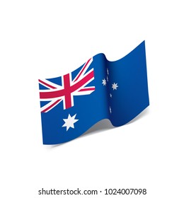 Australia flag, vector illustration