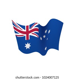 Australia flag, vector illustration
