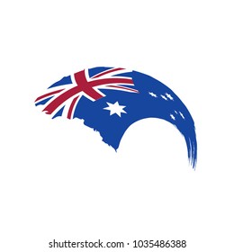 Australia flag, vector illustration