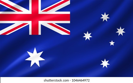 Australia Flag in Vector Illustration