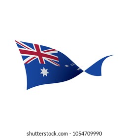 Australia flag, vector illustration