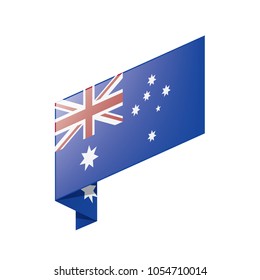 Australia flag, vector illustration