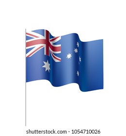 Australia flag, vector illustration