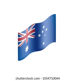 Australia flag, vector illustration