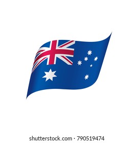 Australia flag, vector illustration
