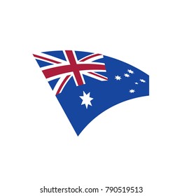 Australia flag, vector illustration