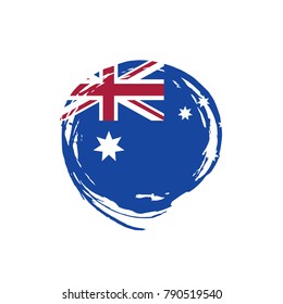 Australia flag, vector illustration