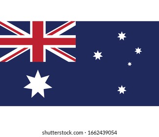 australia flag vector illustration. australian symbols
