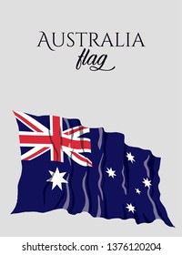 Australia Flag. Flag of Australia vector. Vector illustration. EPS 10.