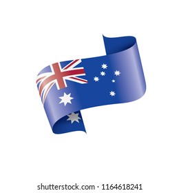 Australia flag, vector illustration on a white background.
