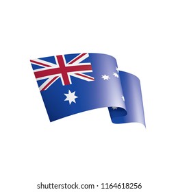 Australia flag, vector illustration on a white background.