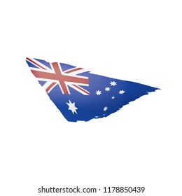 Australia flag, vector illustration on a white background