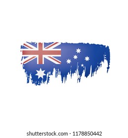 Australia flag, vector illustration on a white background