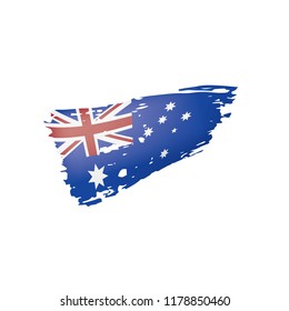 Australia flag, vector illustration on a white background