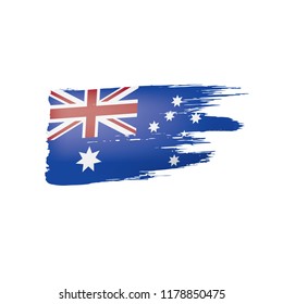 Australia flag, vector illustration on a white background