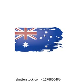 Australia flag, vector illustration on a white background